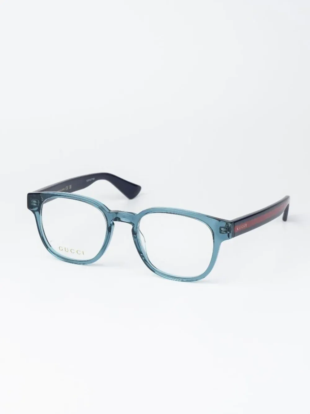 Gucci Women Eyeglasses Transparent Blue Square GG0927O 006 NEW AUTHENTIC